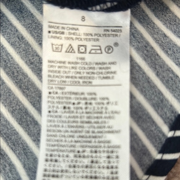 Banana Republic Blue and White Striped Blouse - Picture 5 of 5